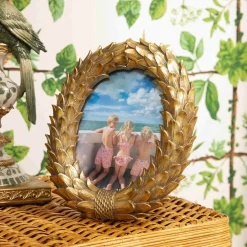 Odette Oval Gold Photo Frame - 5"x7"
