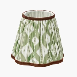Olive & Chocolate Ikat Lampshade (18cm)