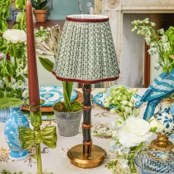 Olive & Chocolate Lotus Lampshade (18cm)
