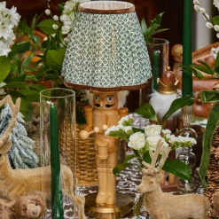 Olive & Chocolate Lotus Lampshade (18cm)