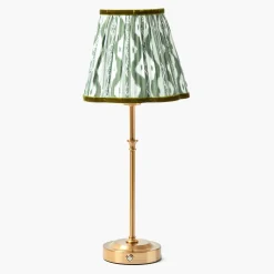 Olive Green Ikat Lampshade (18cm)