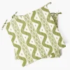 Olive Ikat Seat Pad Cushion