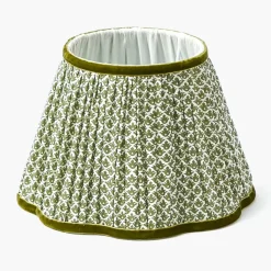 Olive Lotus Lampshade (22cm)