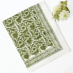 Olive Pheasant Tablecloth