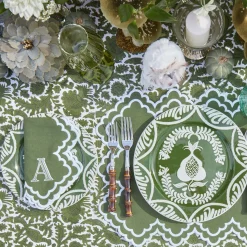 Olive Pheasant Tablecloth