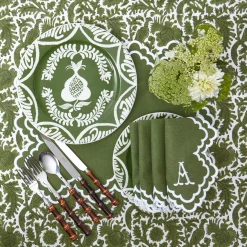 Olive Pheasant Tablecloth