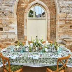 Olive Pheasant Tablecloth