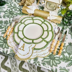 Olivia White & Gold Napkins (Set of 4)