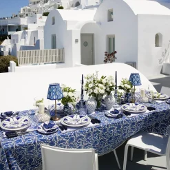 Olympia Blue Embroidered Napkins (Set of 4)