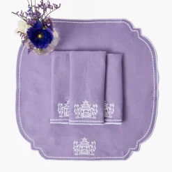 Pagoda Lilac Linen Napkins (Set of 4)