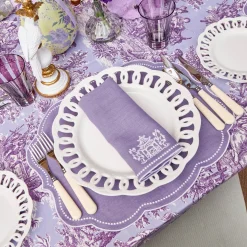 Pagoda Lilac Linen Napkins (Set of 4)