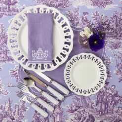 Pagoda Lilac Linen Napkins (Set of 4)
