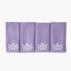 Pagoda Lilac Linen Napkins (Set of 4)