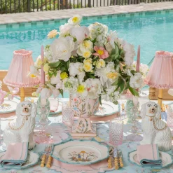Pale Pink Silk Frilled Lampshade (18cm)