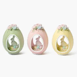 Pastel Bunny in Egg (Set of 3)