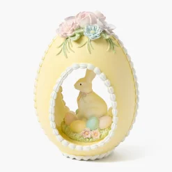 Pastel Yellow Bunny in Egg
