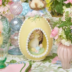 Pastel Yellow Bunny in Egg