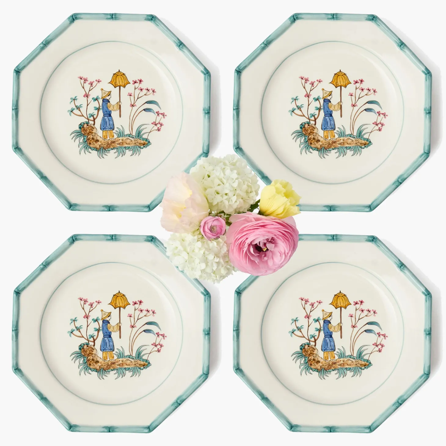 Patricia Bamboo Dinner Plates (Set of 4)