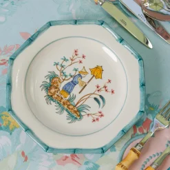 Patricia Blue Bamboo Starter Plates (Set of 4)