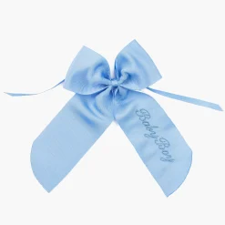 Personalisable Blue Grosgrain Bow