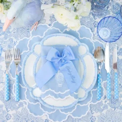 Personalisable Blue Grosgrain Bow