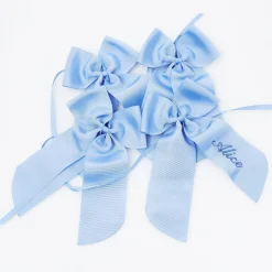Personalisable Blue Grosgrain Bow