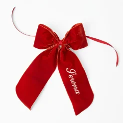 Personalisable Burnt Orange Bow