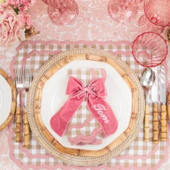 Personalisable Dusty Pink Bow