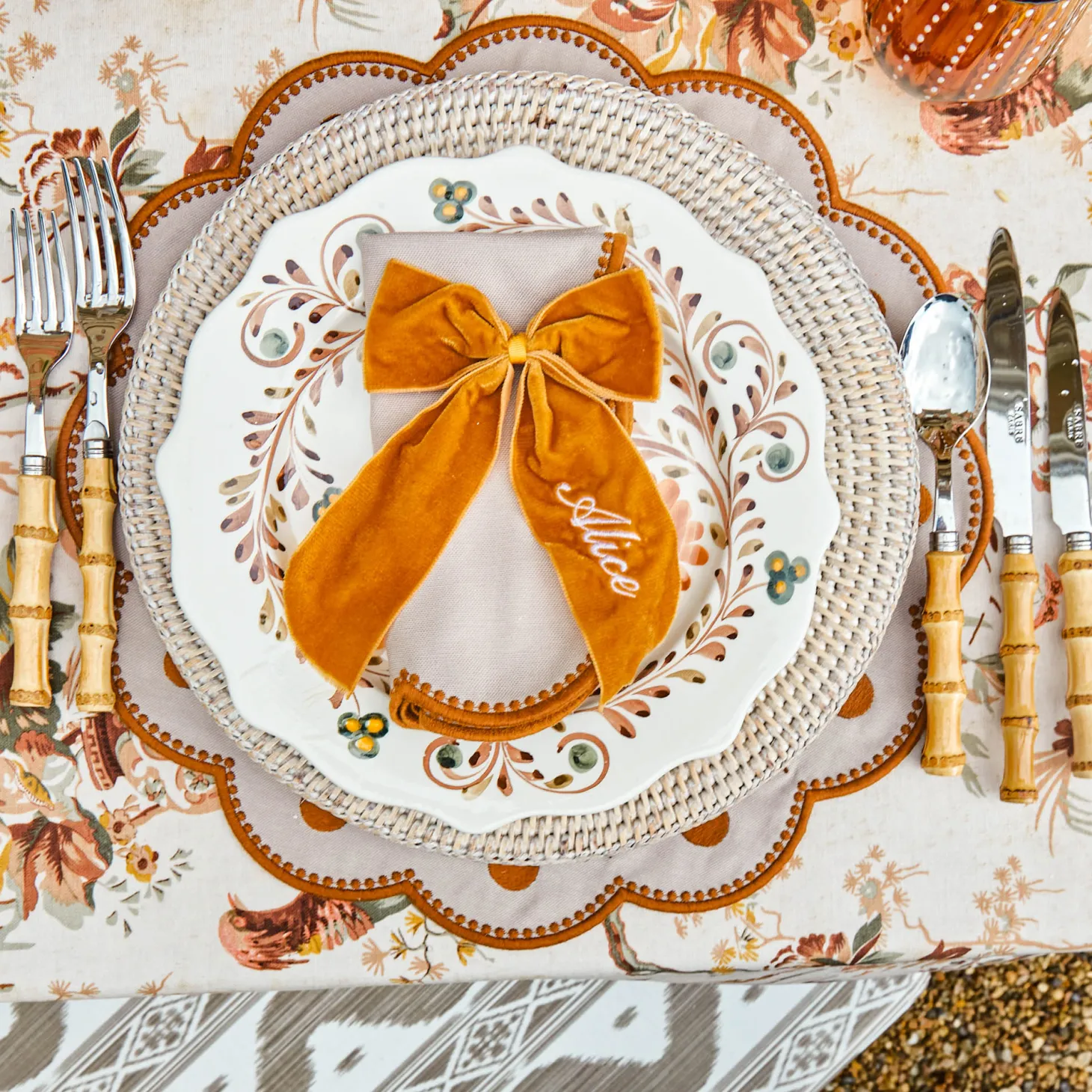 Personalisable Mustard Bow