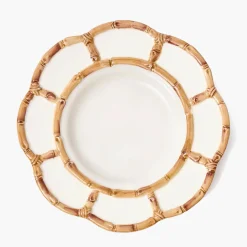 Petal Bamboo Ceramic Dinner Plate
