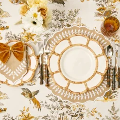 Petal Bamboo Ceramic Dinner Plate