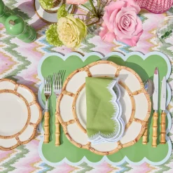 Petal Bamboo Ceramic Dinner Plate