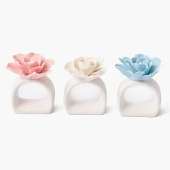 Petal Pink Fiore Napkin Rings (Set of 4)