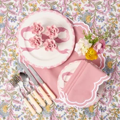 Petal Pink Fiore Napkin Rings (Set of 4)