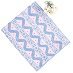 Pink & Blue Ikat Tablecloth