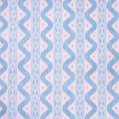 Pink & Blue Ikat Tablecloth