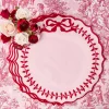 Pink & Red Bow Laurel Placemats (Set of 4)