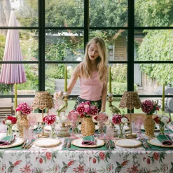 Pink Birdsong Tablecloth