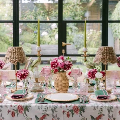 Pink Birdsong Tablecloth