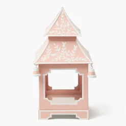 Pink Chinoiserie Pagoda Lantern
