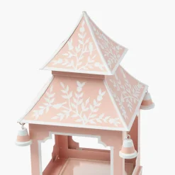 Pink Chinoiserie Pagoda Lantern
