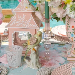 Pink Chinoiserie Pagoda Lantern