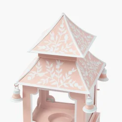 Pink Chinoiserie Pagoda Lantern