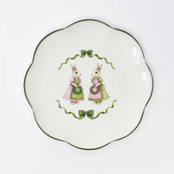 Pink Cottontail Bunny Dinner Plate