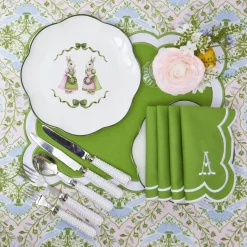 Pink Cottontail Bunny Dinner Plate