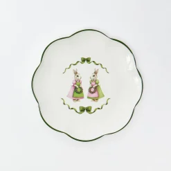 Pink Cottontail Bunny Starter Plate