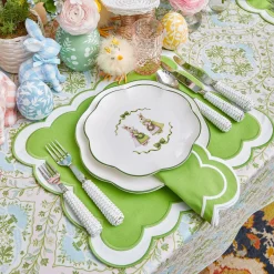 Pink Cottontail Bunny Starter Plate