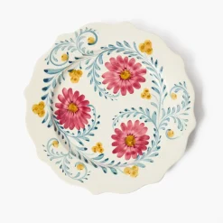 Pink Flowers Dinner Plate