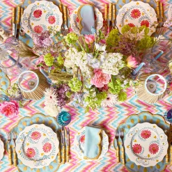 Pink Flowers Dinner Plate