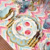 Pink Flowers Dinner Plates (Set of 4)
